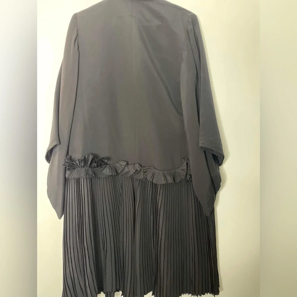 Black oversized silk Givenchy coat size 38/ medium
